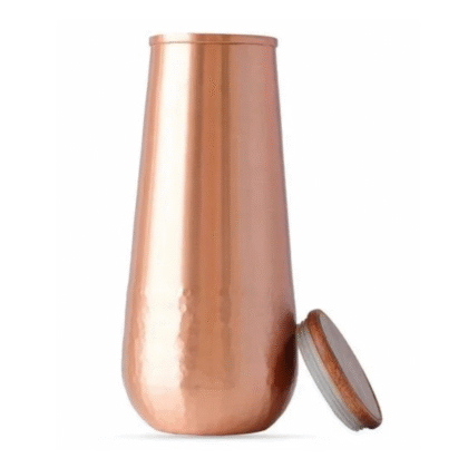 Half Hammered Pure Copper Bottle-1400ML