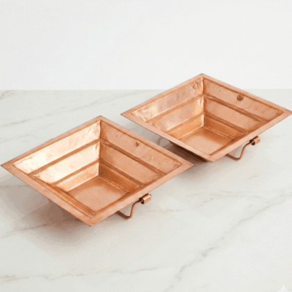 copper hawan kund for home set of 2