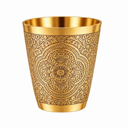 unique pattern brass glass
