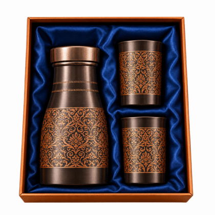 copper bedroom bottle gift set