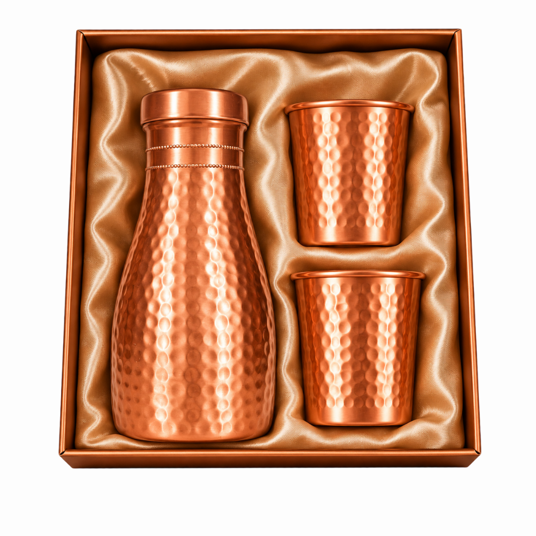 hammer copper gift set