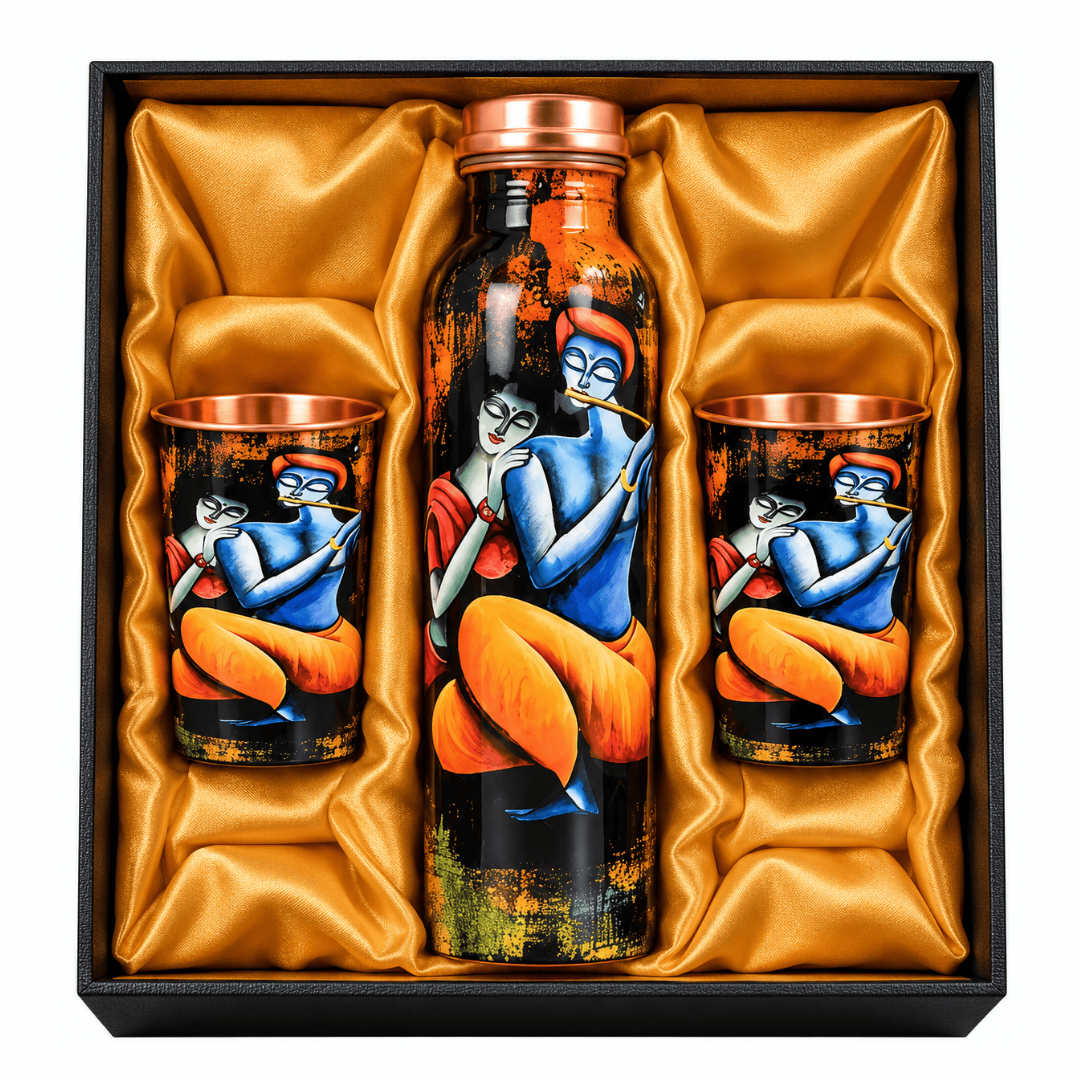 printed copper gift set